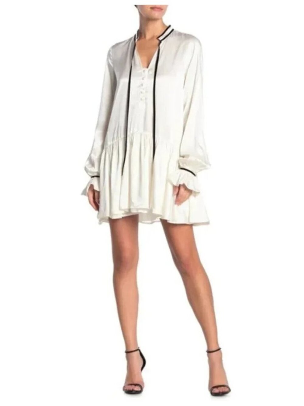 Revolve Tularosa Mini Dress Shift Size XS formal peasant boho Whimsigoth